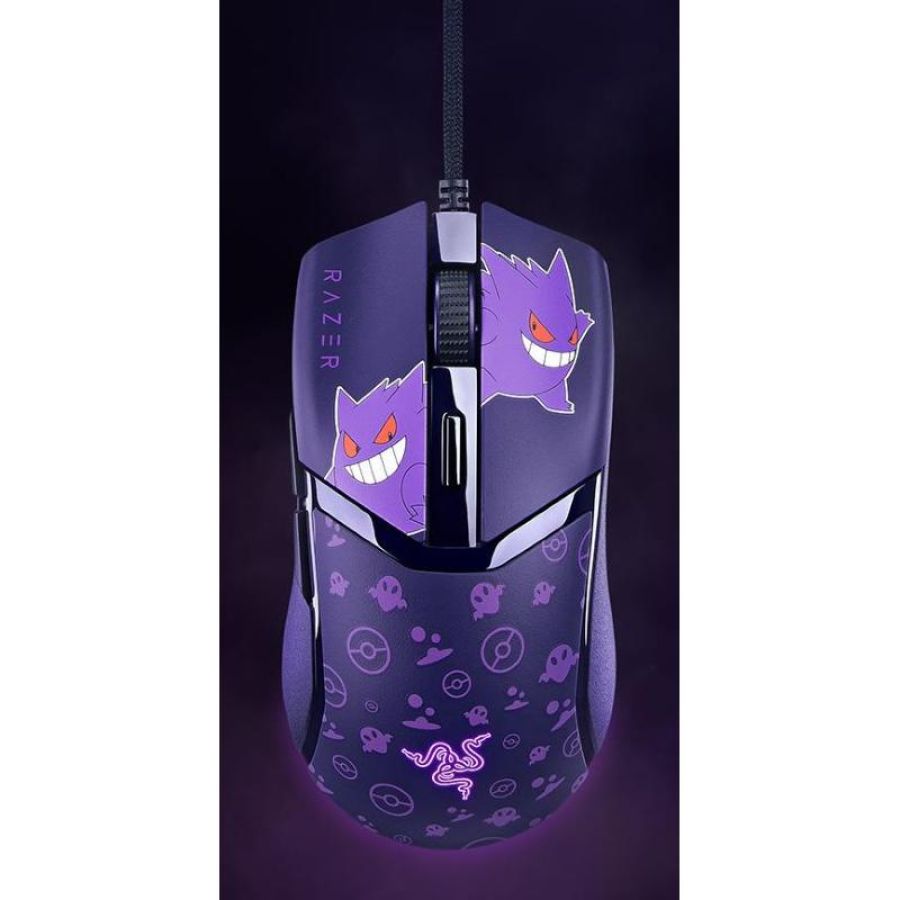 Razer cobra pokémon gengar edition - leichte kabelgebundene gaming-maus mit razer? chroma rgb