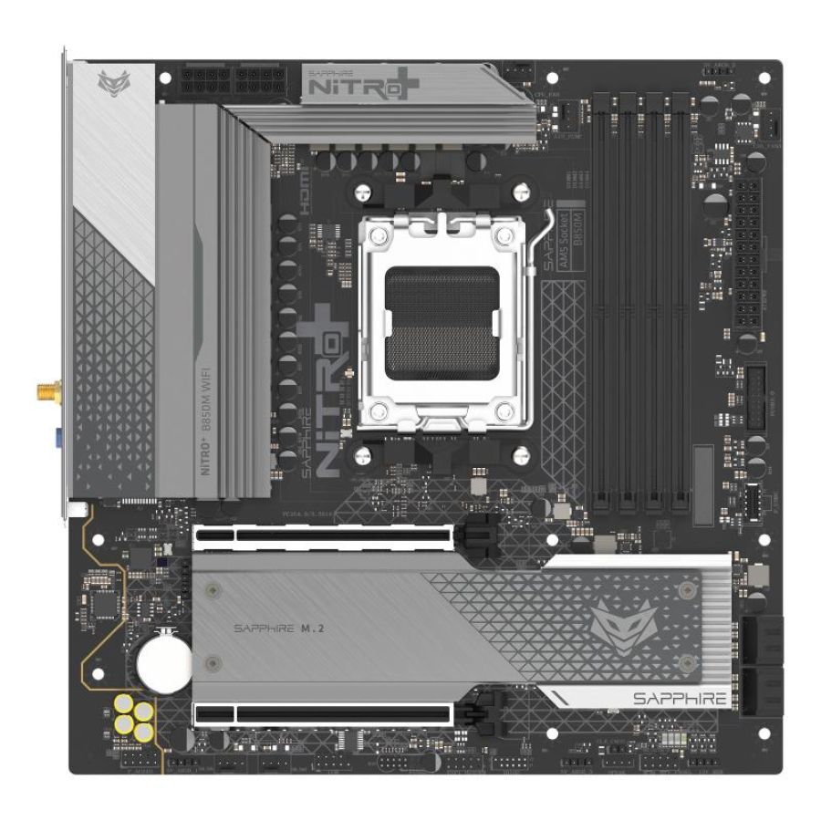 Sapphire nitro+ b850m wifi matx mainboard dp/hdmi/m.2