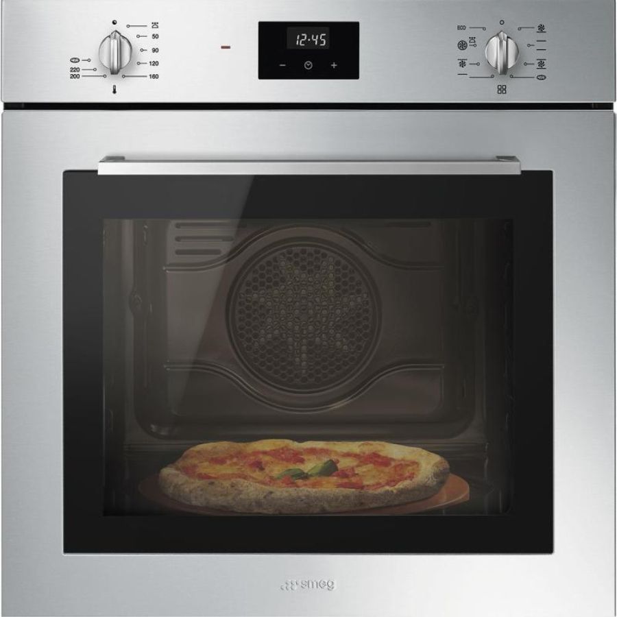 Smeg forno incasso termoventilato pizza display 60cm inox sf6400s1pzx