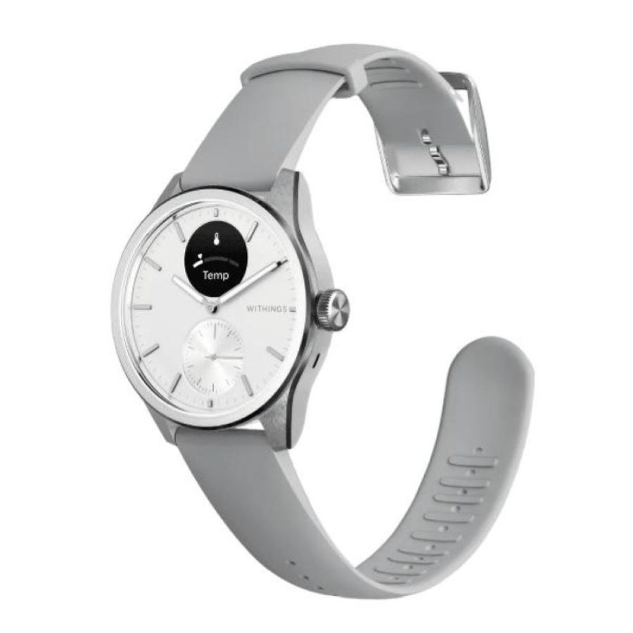 Withings scanwatch 2 42mm weiß ekg, blutsauerstoffgehalt, schlafüberwachung