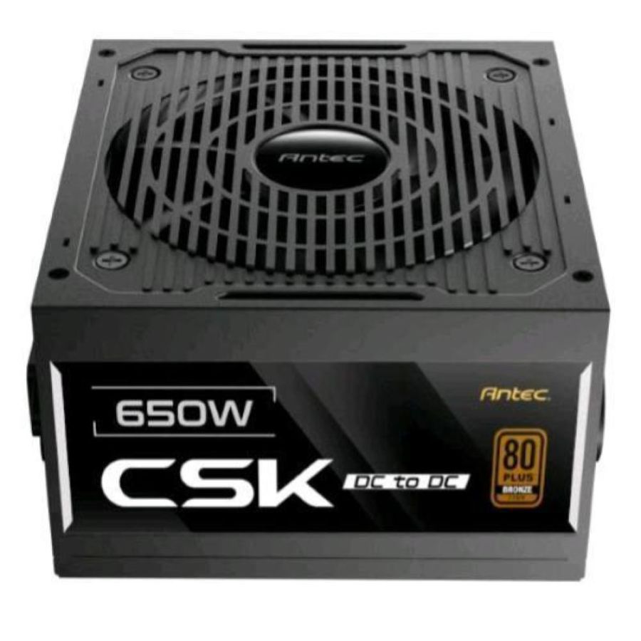 Antec csk650dc ec alimentatore 650 w 80 plus bronze pfc attivo nero