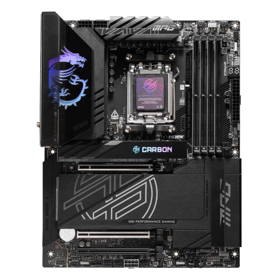 Msi mpg x870e carbon wifi scheda madre amd x870e socket am5 atx