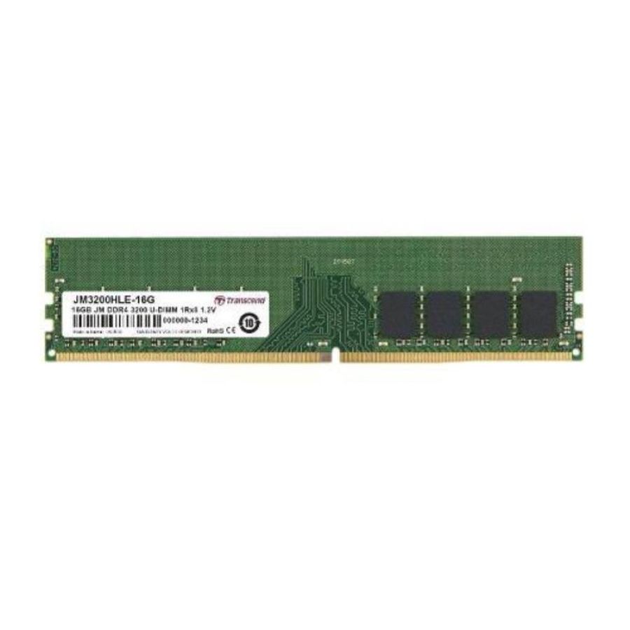Transcend jm3200hle-16g memoria ram 16gb 3.200mhz tipologia dimm tecnologia ddr4