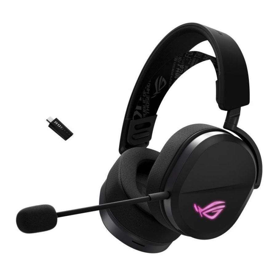 Asus rog pelta auricolare con cavo e senza cavo a padiglione gaming usb tipo-c bluetooth nero