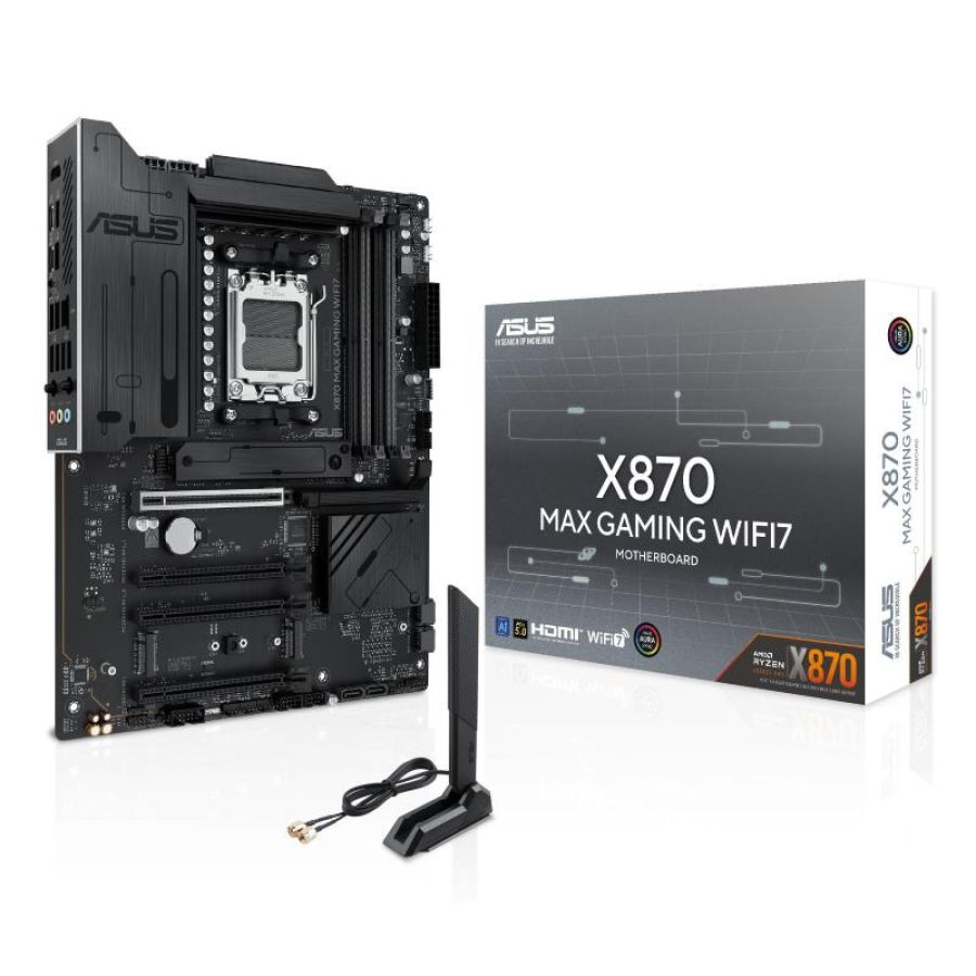 Asus x870 max gaming wifi7 amd x870 socket am5 atx