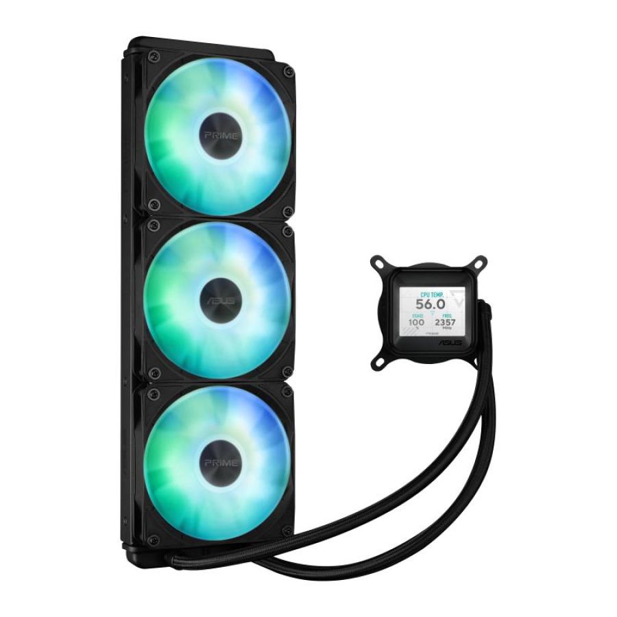 Asus prime lc 360 argb lcd processore raffreddatore di liquidi tutto in uno 12 cm nero