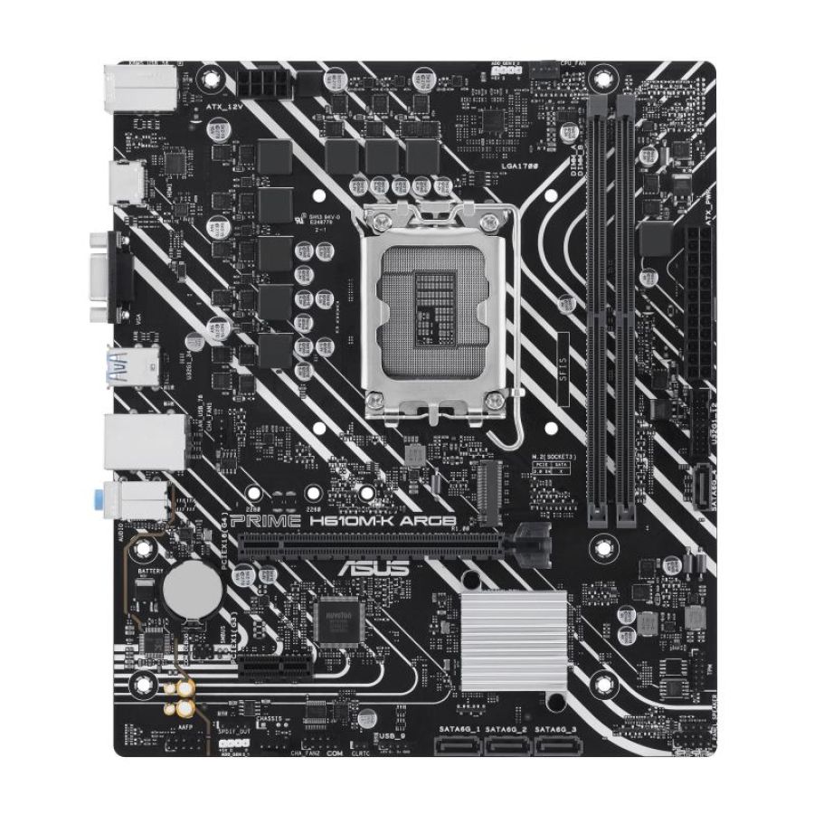 Asus prime h610m-k argb intel h610 lga 1700 micro atx