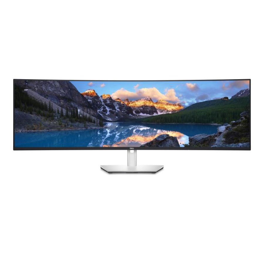 Dell ultrasharp u4924dw led display 124,5 cm (49\) 5120 x 1440 pixel 5k ultra hd lcd nero, argento