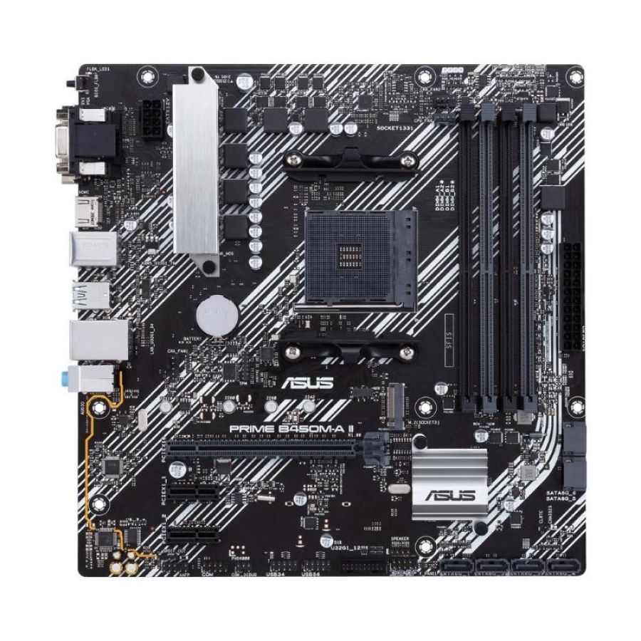 Asus prime b450m-a ii amd b450 socket am4 micro atx