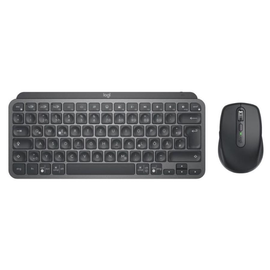 Logitech 920-011054 tastiera mouse incluso rf senza fili + bluetooth qwertz tedesco grafite