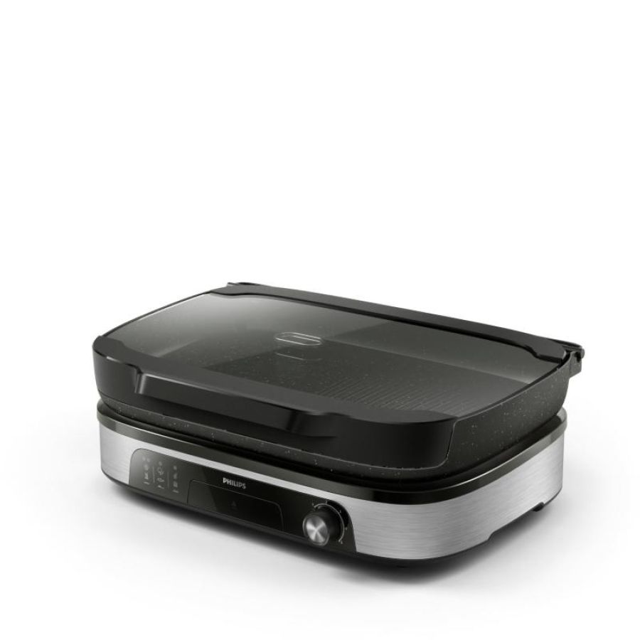 Philips ped philips grill da tavolo con affumic azione e infusore elettrico