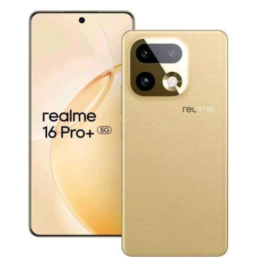 Realme 16 pro+ 5g dual sim 6.8 octa core 512gb ram 12gb italia sunshine gold