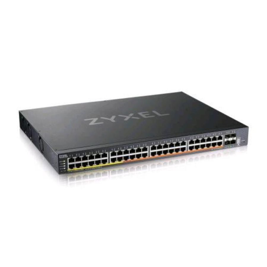 Switch 52p zyxel xmg2230-52hp-zz0101f nebulaflex man. l3 lite 16p gbe poe+ 16p gbe poe++ 16p 2.5mgbe poe++ 4p 10gbe sfp+