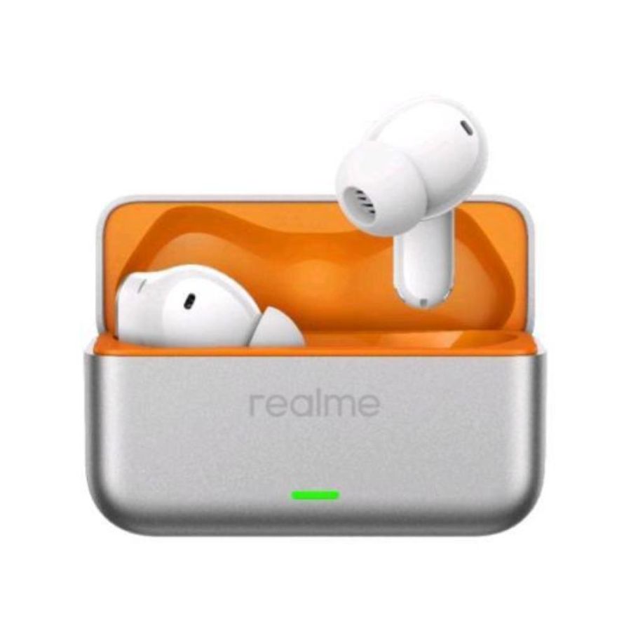 Realme t500 pro ear-buds wireless auricolari bluetooth cancellazione attiva del rumore 50db audio hi-res ip55 orange mint