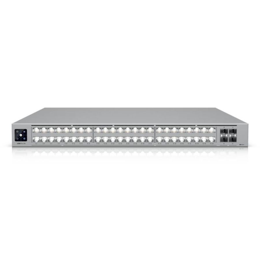 Switch unifi 48p ubiquiti usw-pro-xg-48-eu l3 etherlighting 32p 10gbe 16p 2,5gbe 4p 25g sfp28