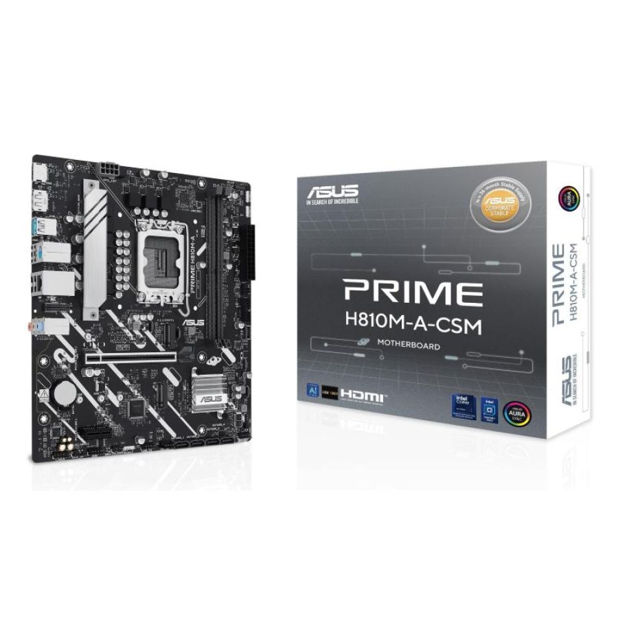 Asus prime h810m-a-csm intel h810 lga 1851 (socket v1) micro atx