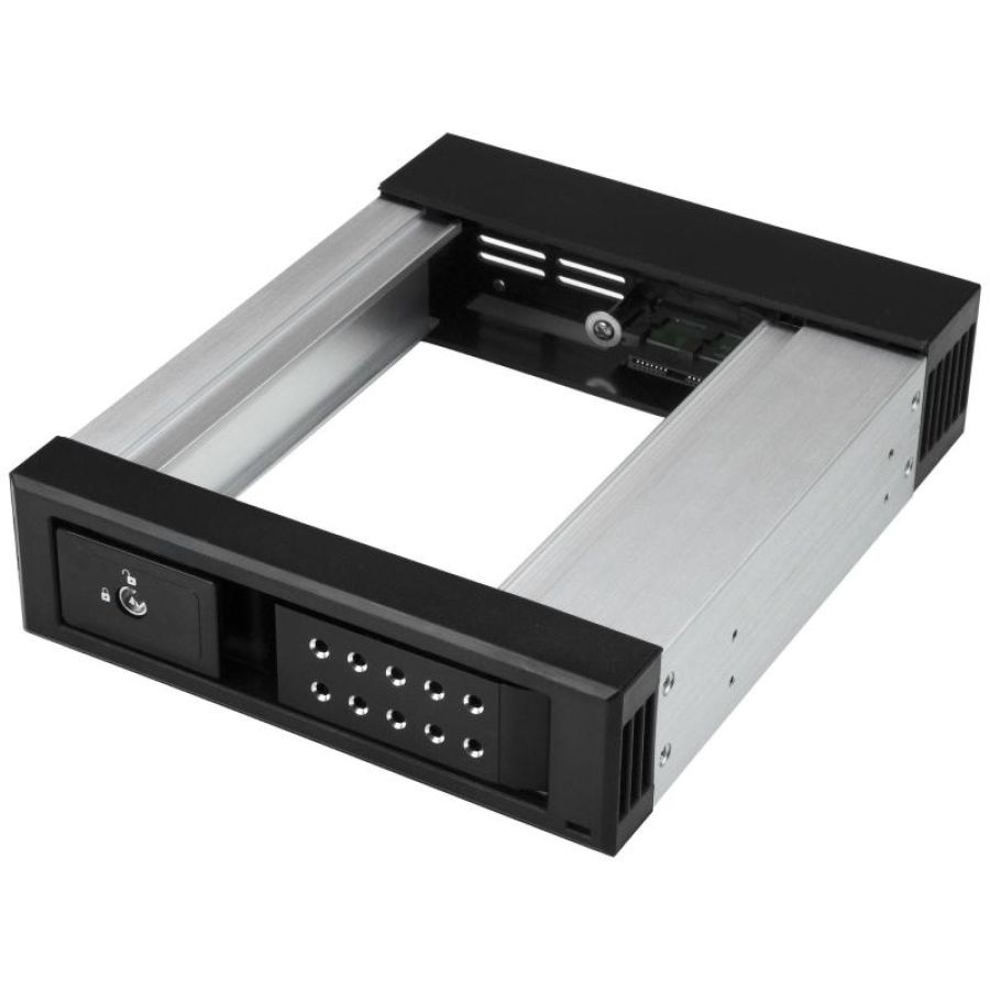 Startech.com modulo hot swap per disco rigido da 5,25\ a 3,25\ - per dischi sata/sas da 3,5\ - trayless - allumunio