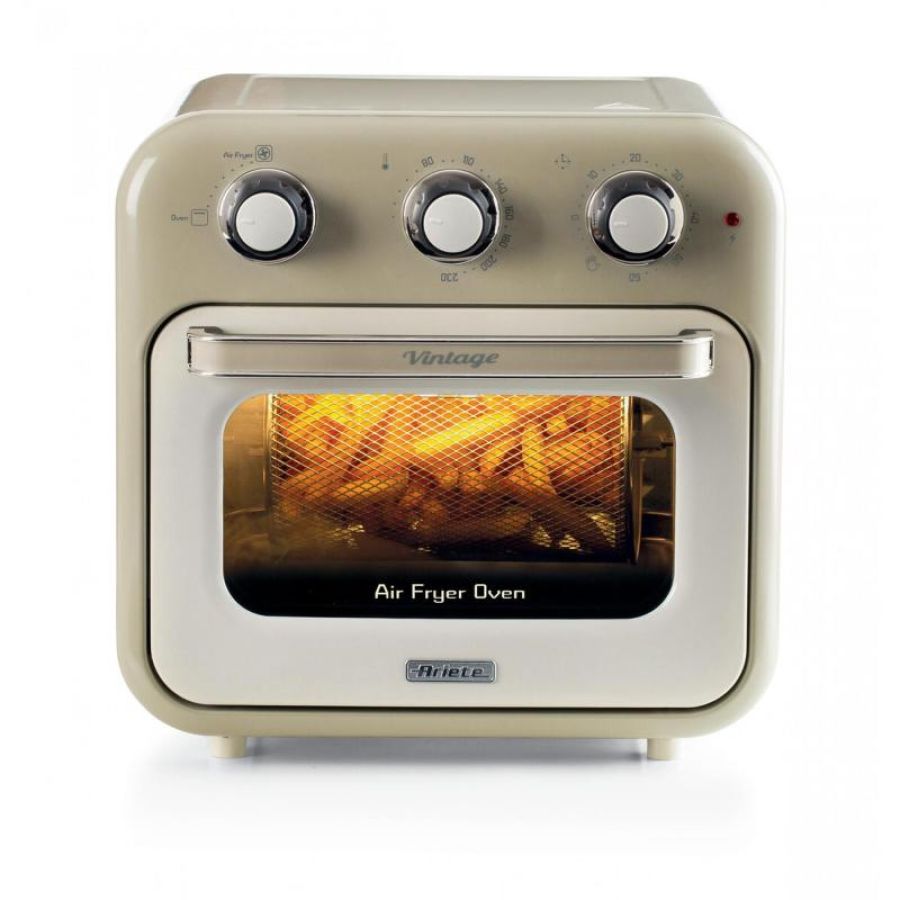 Ariete friggitrice ad aria + forno 16litri serie vintage beige