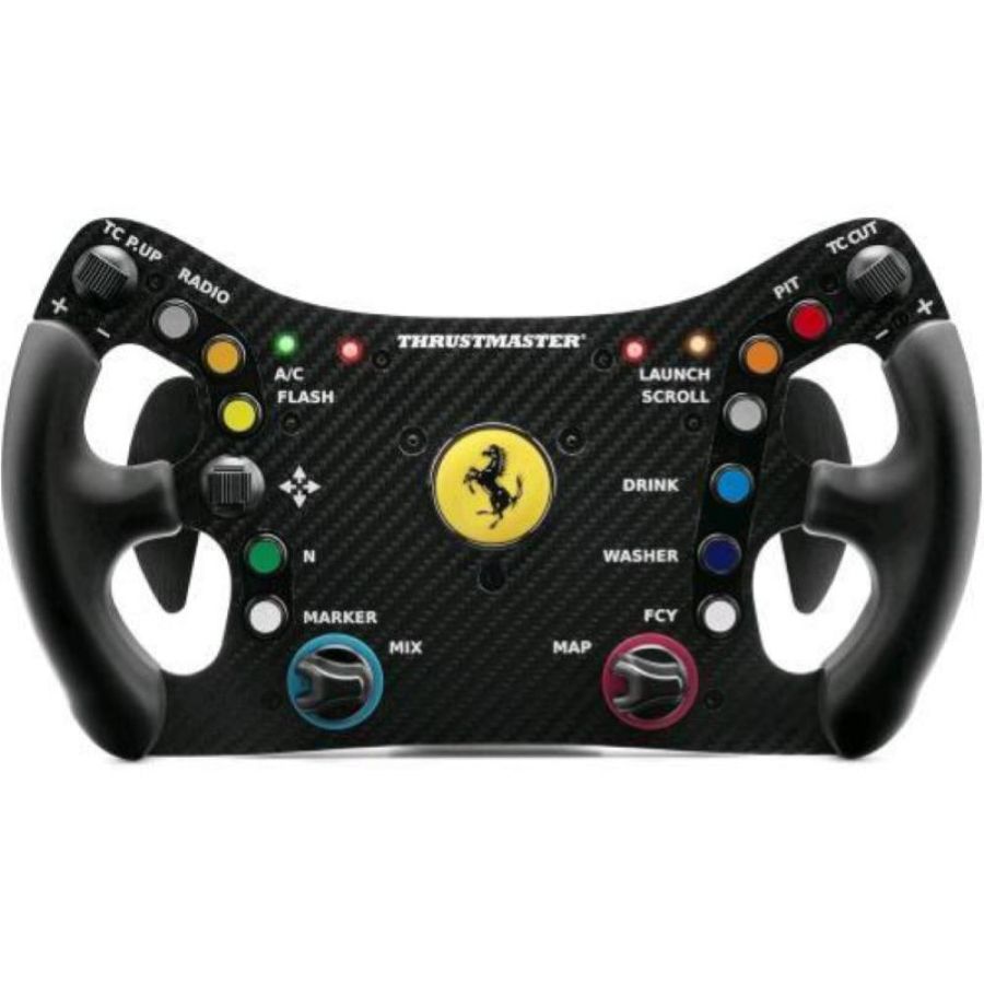 Thrustmaster ferrari 488 gt3 wheel add-on, volante racing, pc, ps5, ps4, xbox series x|s, xbox one, su licenza ufficiale ferrari