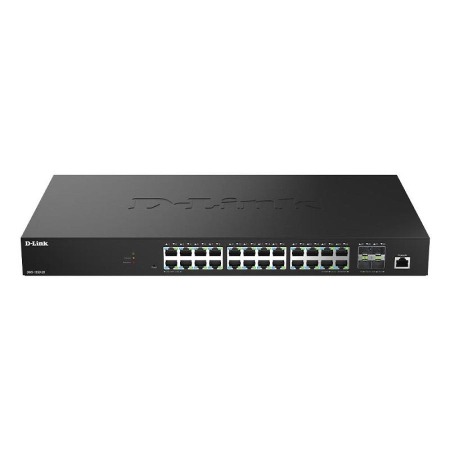 D-link dms-1250-28/e switch di rete gestito l2 2.5g ethernet (100/1000/2500) nero
