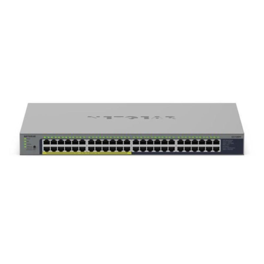Netgear gs748pp non gestito gigabit ethernet (10/100/1000) supporto power over ethernet (poe) grigio