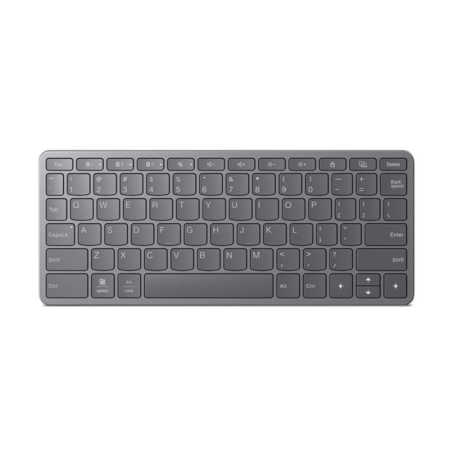 Lenovo multi-device wireless keyboard usb tipo-c grigio