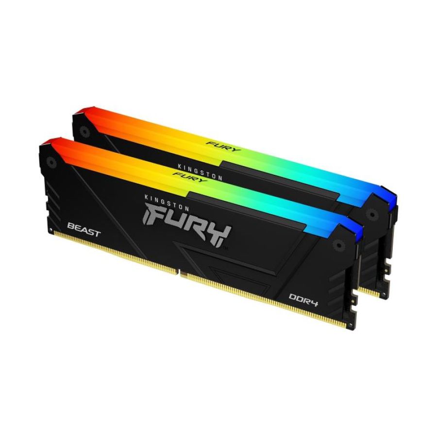Kingston technology fury beast 32gb 3600mt/s ddr4 cl18 dimm (kit da 2) rgb