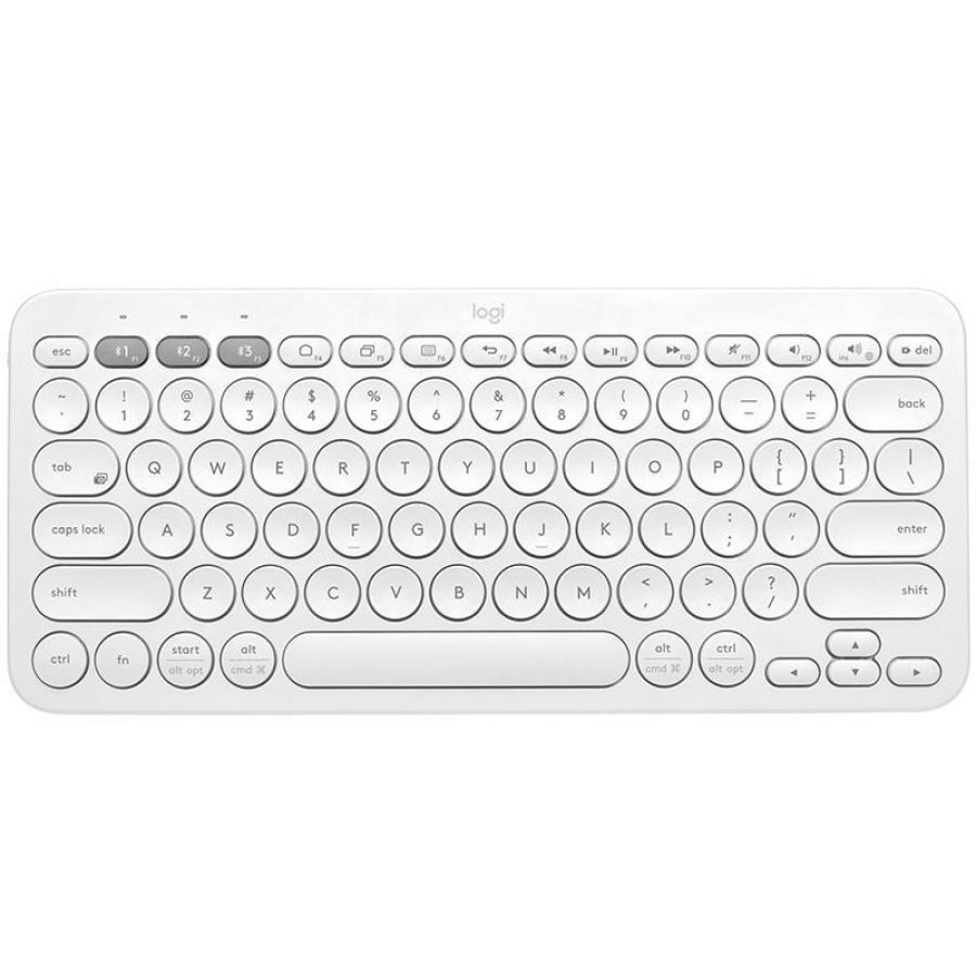 Logitech k380 multi-device tastiera bluetooth qwertz tedesco bianco