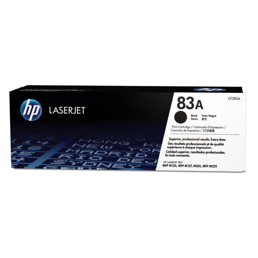 Hp cartuccia toner originale nero laserjet 83a