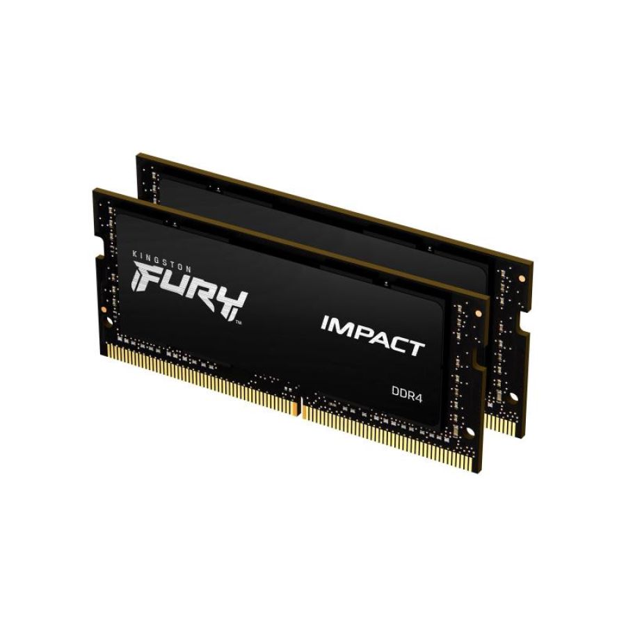 Kingston technology fury 64gb 3200mt/s ddr4 cl20 sodimm (kit of 2) impact