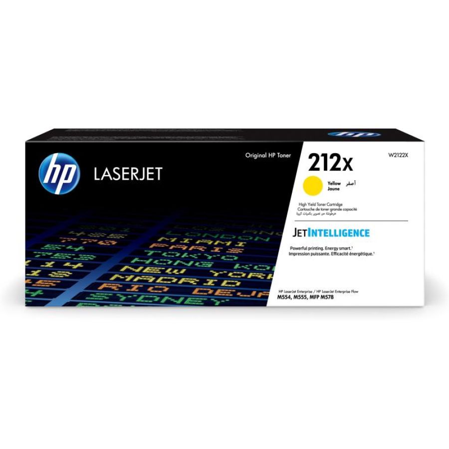 Hp cartuccia toner giallo originale laserjet 212x ad alta capacità