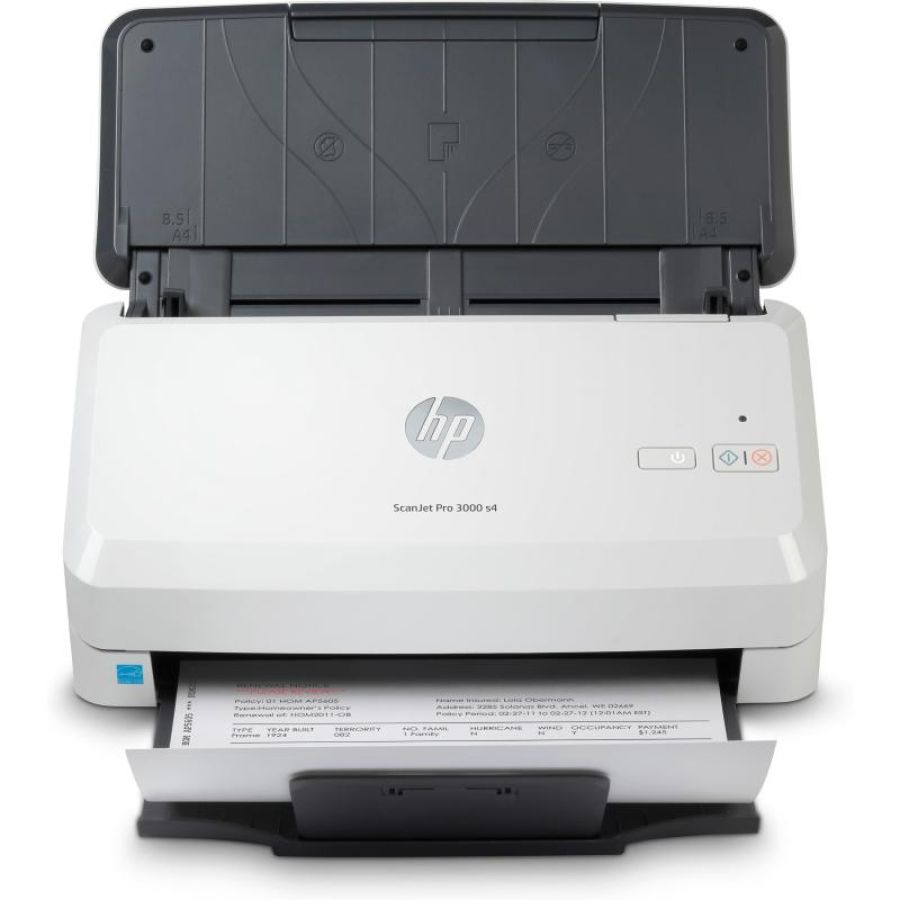 Hp scanjet pro 3000 s4 scanner a foglio 600 x 600 dpi a4 nero, bianco