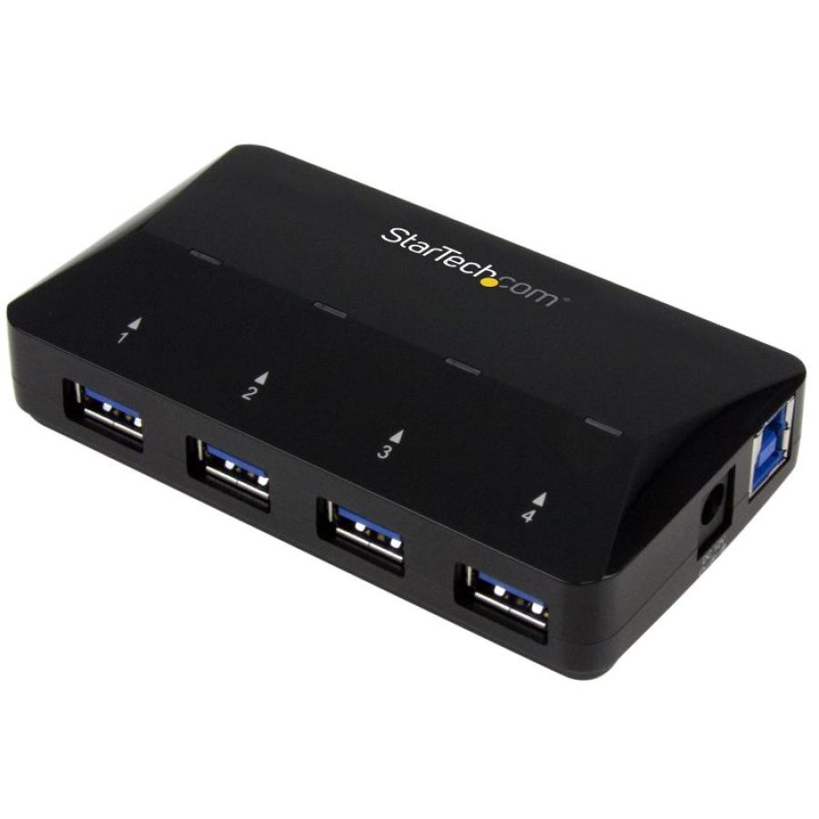 Startech.com hub usb 3.0 a 4 porte con porta di ricarica dedicata - 1 porta x 2,4 amp