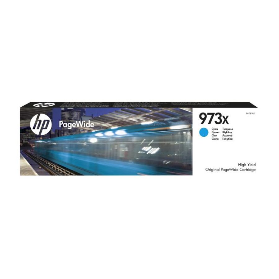 Hp cartuccia ciano ad alta capacità originale 973x pagewide