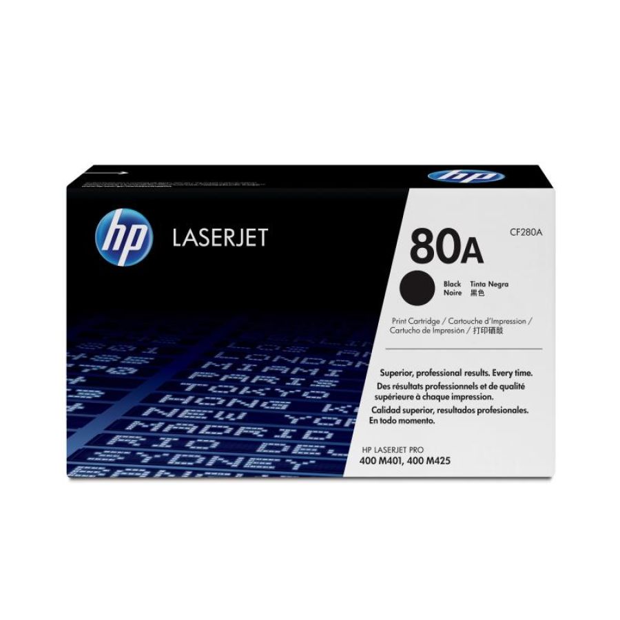 Hp cartuccia toner originale nero laserjet 80a