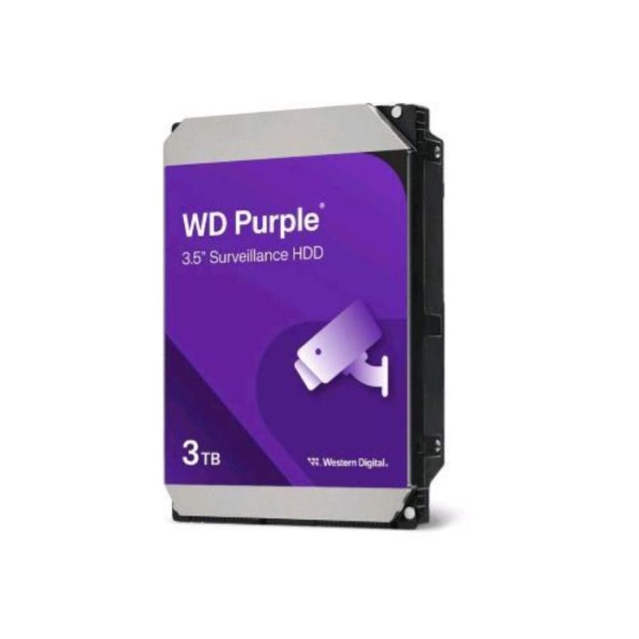 Hd wd sata3 3tb 3.5 purple intellipower 128mb cache 24x7 - (ideali per dvr/pvr) wd34purz - gar. 3 anni