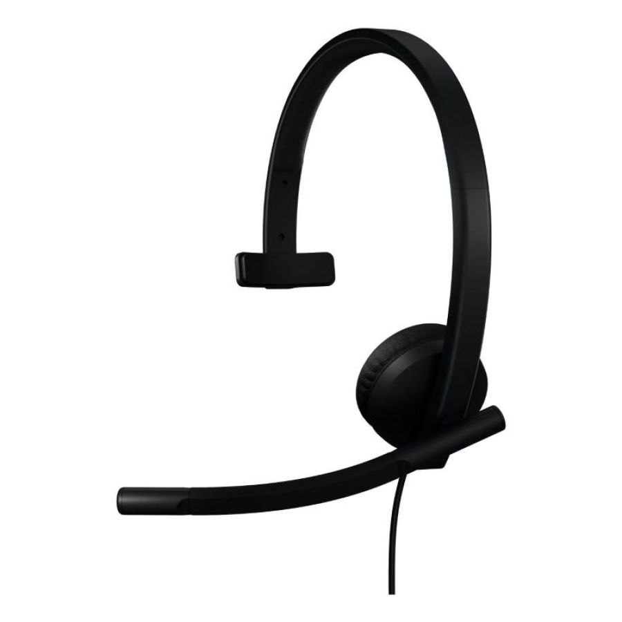 Logitech h570e auricolare cablato a padiglione ufficio usb tipo a nero
