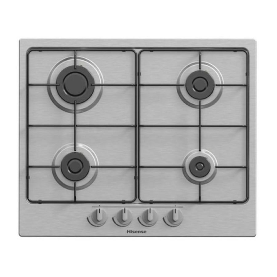 Piano gas 60cm 4f inox