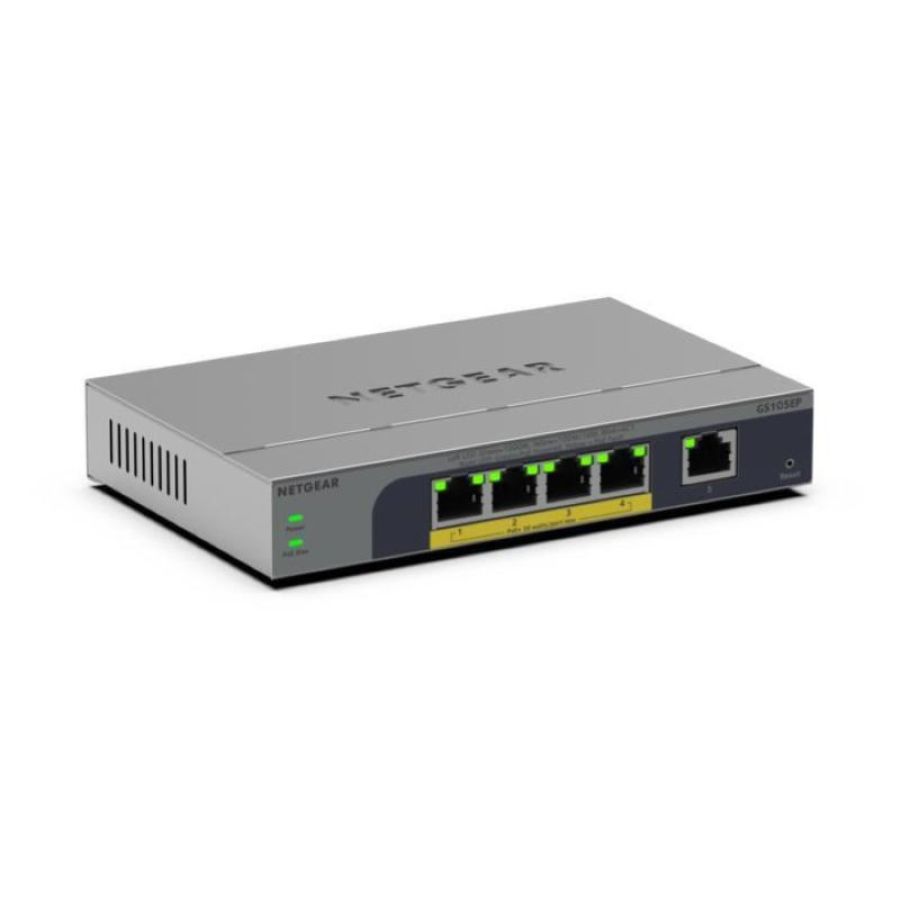 Netgear gs105ep non gestito gigabit ethernet (10/100/1000) supporto power over ethernet (poe) grigio