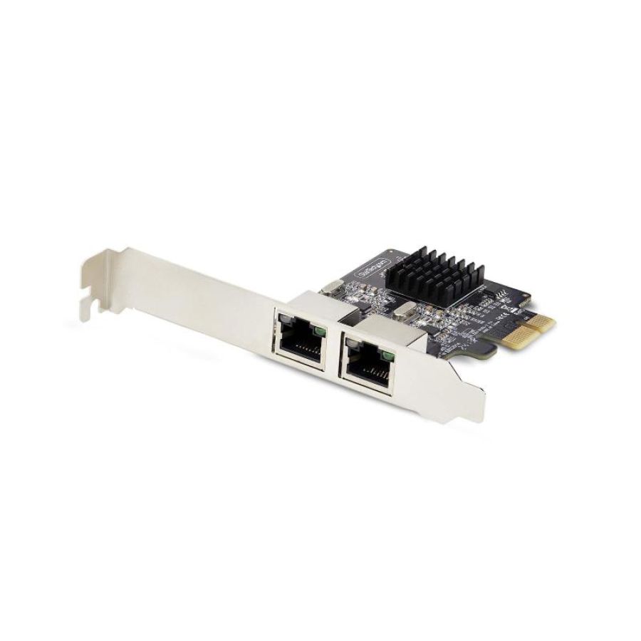 Startech.com scheda di rete pcie gigabit a 2 porte, adattatore di rete lan pci express da 10/100/1000 mbps, duplice realtek