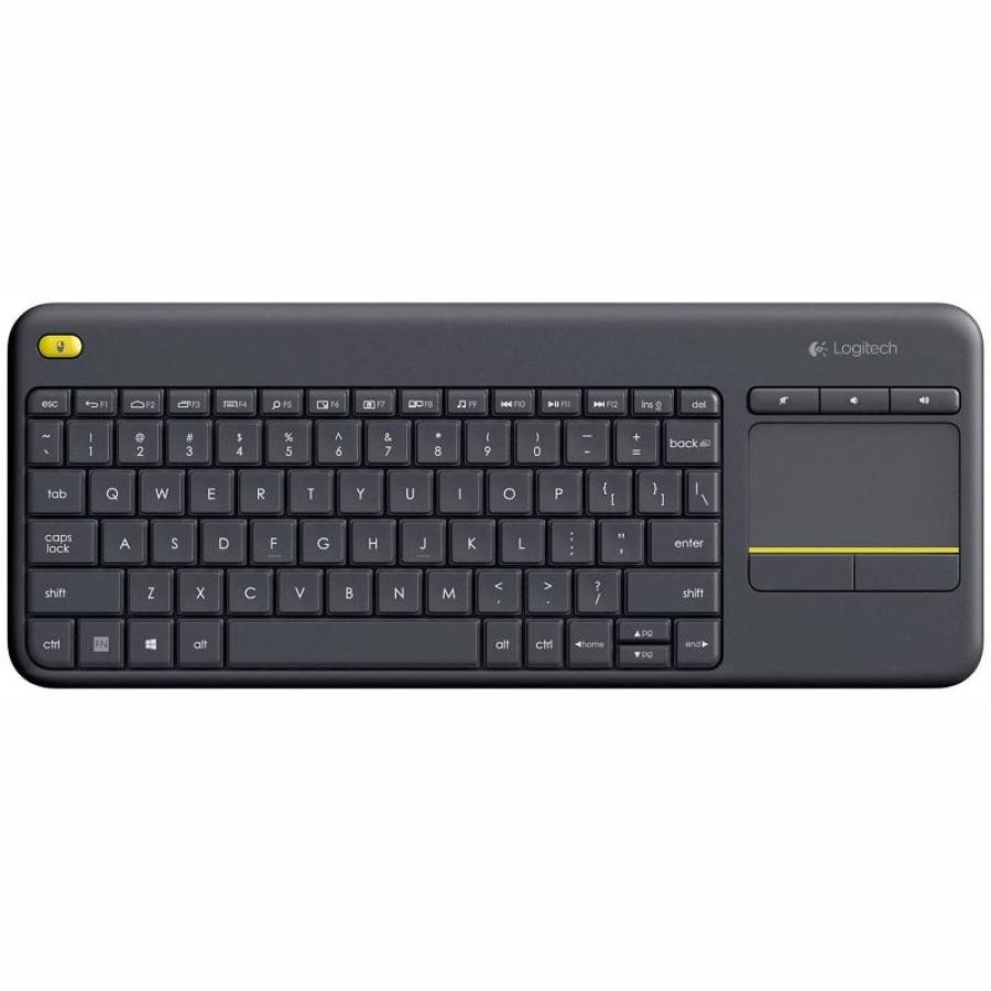 Logitech k400 plus tv tastiera rf wireless qwerty spagnolo nero