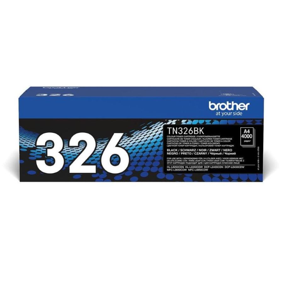 Brother tn-326bk cartuccia toner 1 pz originale nero