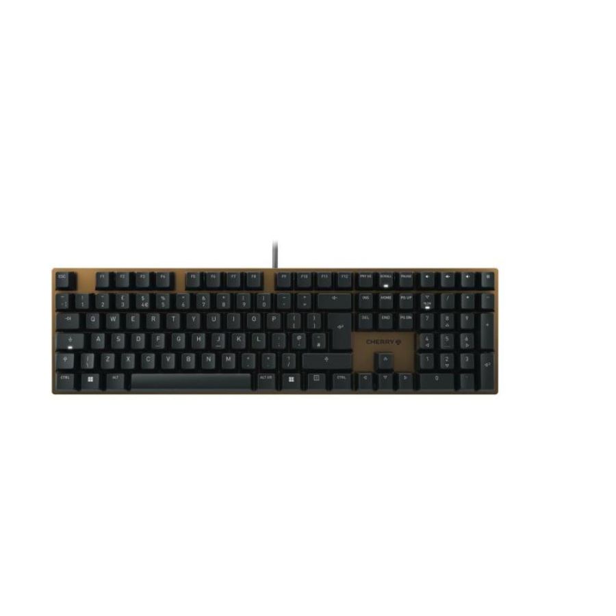 Cherry kc 200 mx tastiera universale usb qwerty inglese nero, bronzo