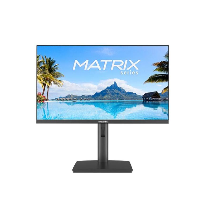 Yashi monitor 24 led va 16:9 120hz 1ms 300 cdm, reg altezza, vga/hdmi, multimediale