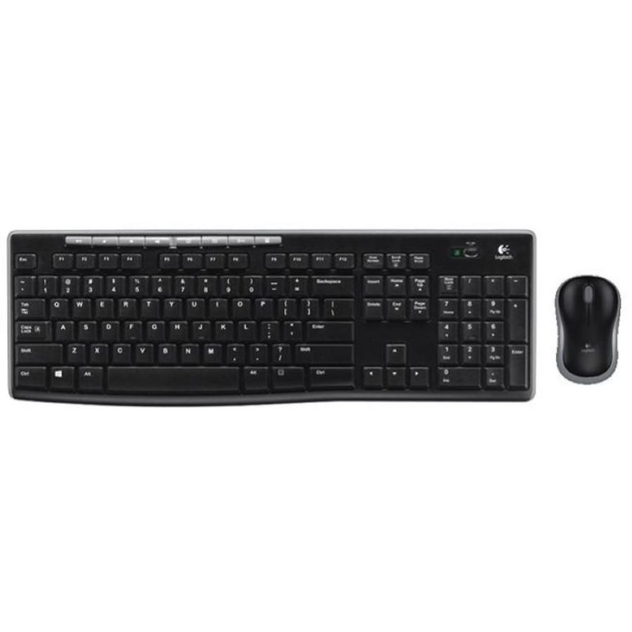 Logitech wireless combo mk270 tastiera mouse incluso rf wireless qwertz ungherese nero