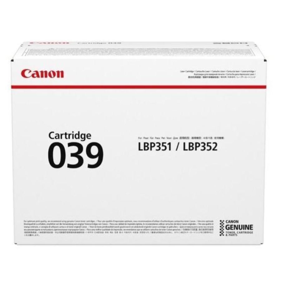 Canon 039 cartuccia toner 1 pz originale nero