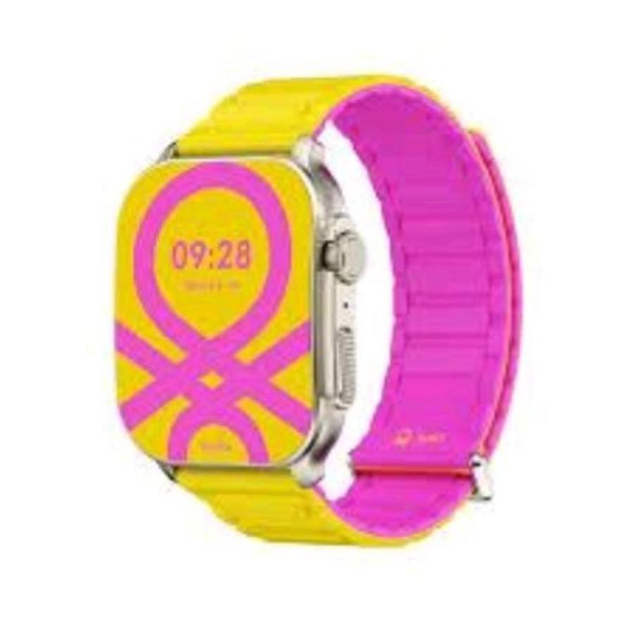 Imiki frame 2 benetton smartwatch 2.01 amoled bluetooth ip68 1 atm yellow lemon rose