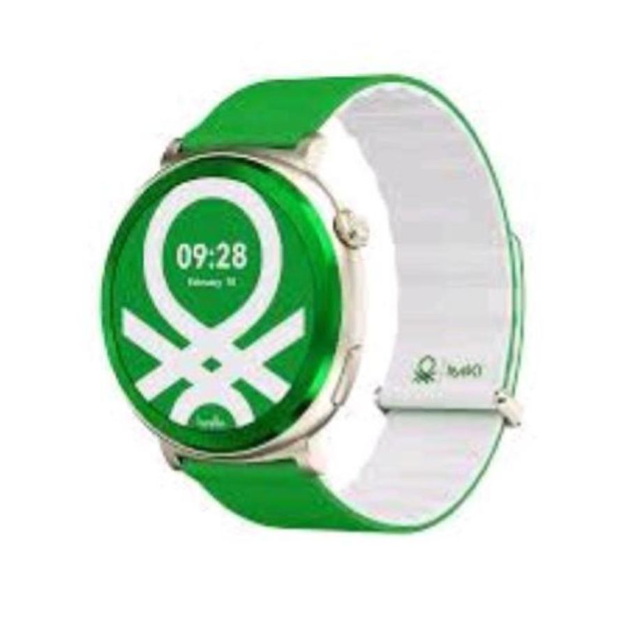 Imiki holo 2 benetton smartwatch 1.43 amoled bluetooth 1 atm monitoraggio della salute green breeze