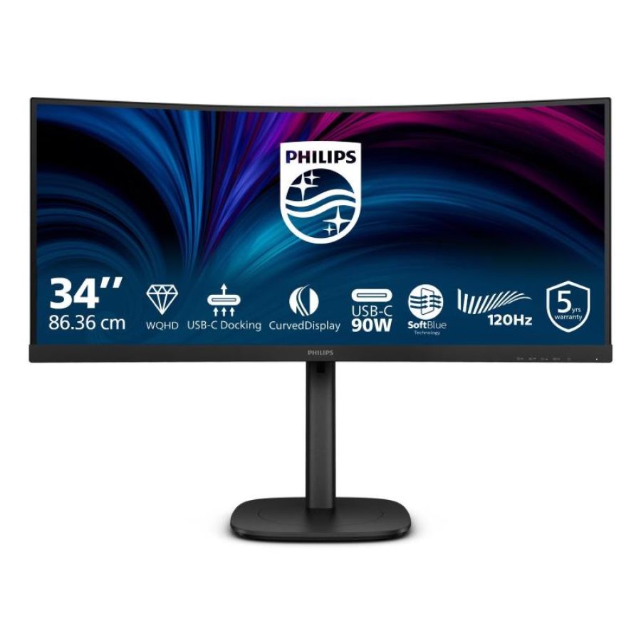 Philips serie 3000 34b2u3600c/00 monitor pc 86,4 cm (34\) 3440 x 1440 pixel wide quad hd lcd nero