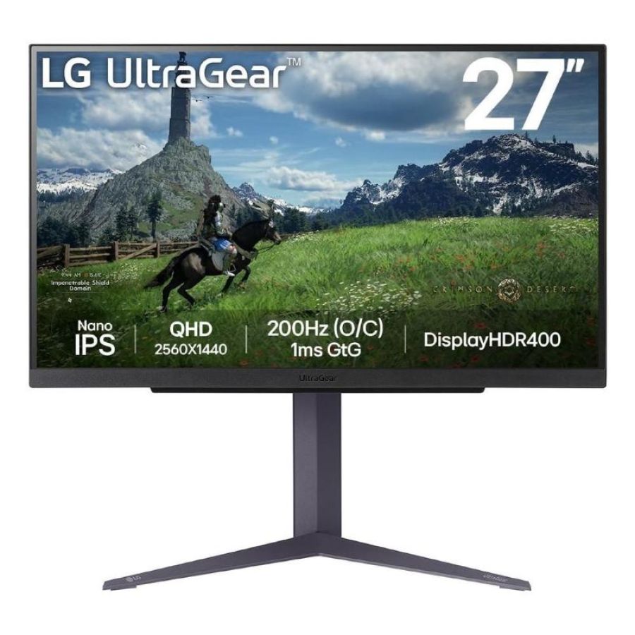 Lg 27gs85qx-b monitor pc 68,6 cm (27\) 2560 x 1440 pixel quad hd lcd nero